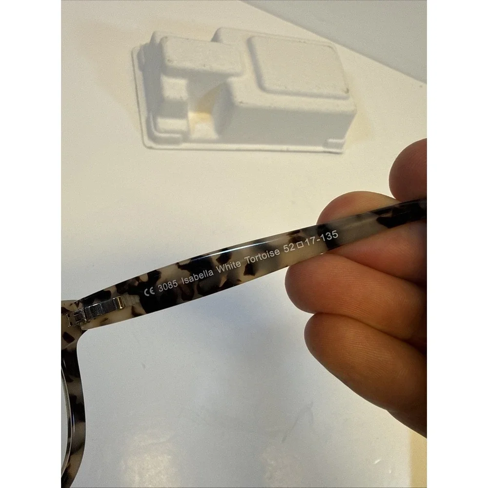 Kam Dhillon Eyeglasses Womens 3085 Isabella White Tortoise (FRAMES ONLY) READ - Picture 5 of 12